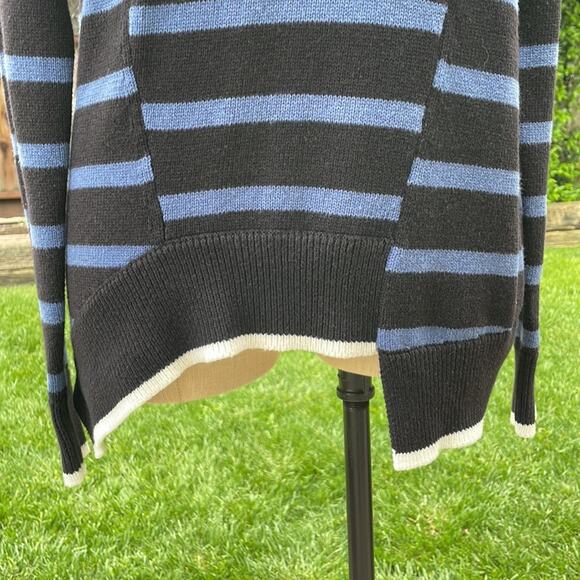 Simply Vera Wang Asymmetric Striped Pullover Sweater Women's Size XS - Picture 8 of 9